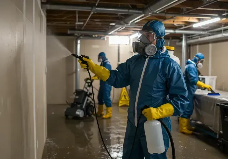 Basement Sanitization and Antimicrobial Treatment process in Dover, PA